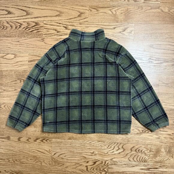 Vintage Louis Garneau Men's Green Fleece Zip Up Jacket Dimensions In Description - Picture 15 of 16